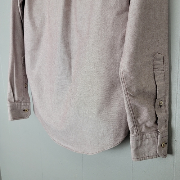 Raleigh Denim Workshop Welt Pocket Twill Buttonup Shirt Mens Medium Fuchsia - Picture 11 of 12